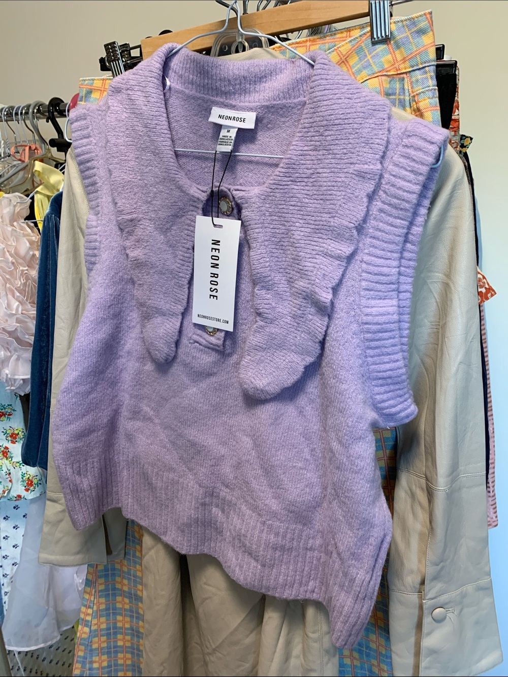 NWT Neon Rose Vest